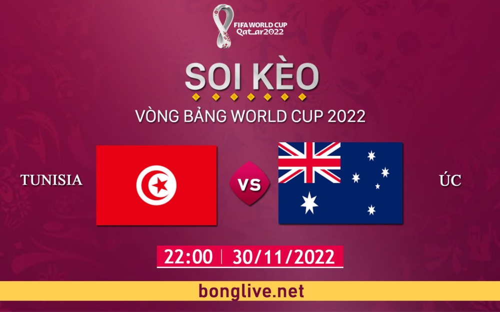 Nhận định, soi kèo thẻ vàng Tunisia vs Úc, 17h00 ngày 26/11/2022 - Bảng D World Cup 2022