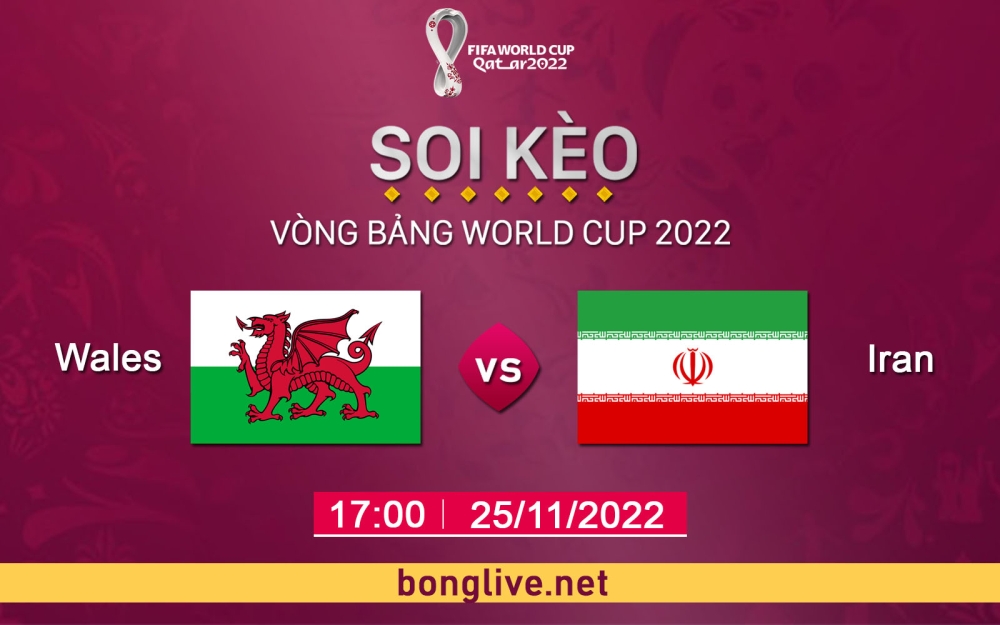 Nhận định, soi kèo thẻ vàng Wales vs Iran, 02h00 ngày 26/11/2022 - Bảng B World Cup 2022.