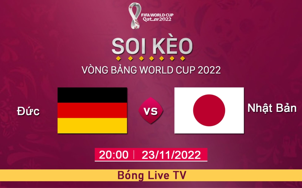 Nhận định, soi kèo thẻ vàng Đức vs Nhật Bản, 20h00 ngày 23/11/2022 - Bảng E World Cup 2022.