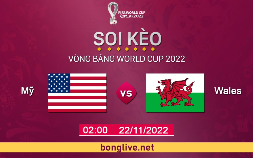 Nhận định, soi kèo thẻ vàng Mỹ vs Wales, 02h00 ngày 22/11/2022 - Bảng B World Cup 2022