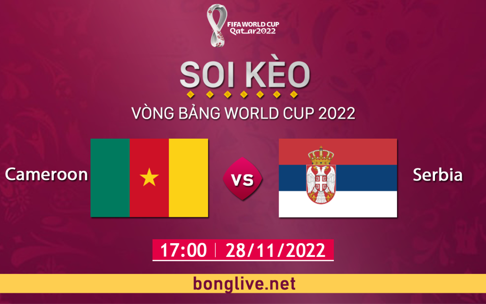 Nhận định, soi kèo Cameroon vs Serbia, 17h00 ngày 28/11 - Bảng G World Cup Qatar 2022