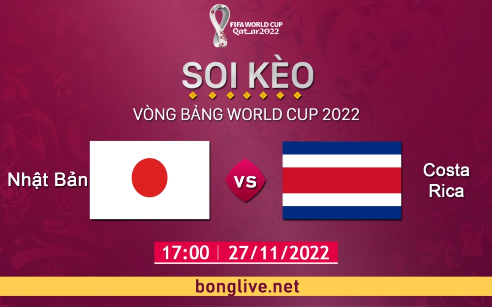 Nhận định, soi kèo Nhật Bản vs Costa Rica, 17h00 ngày 27/11 - Bảng E World Cup Qatar 2022