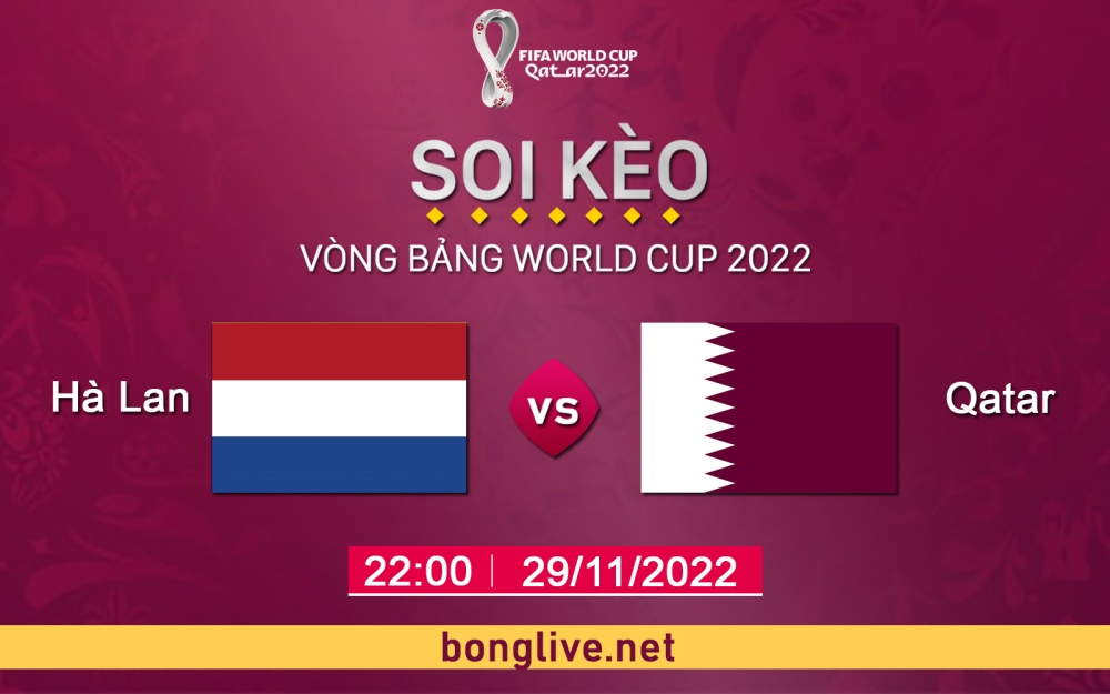 Nhận định, soi kèo Hà Lan vs Qatar, 23h00 ngày 25/11 - bảng A World Cup Qatar 2022