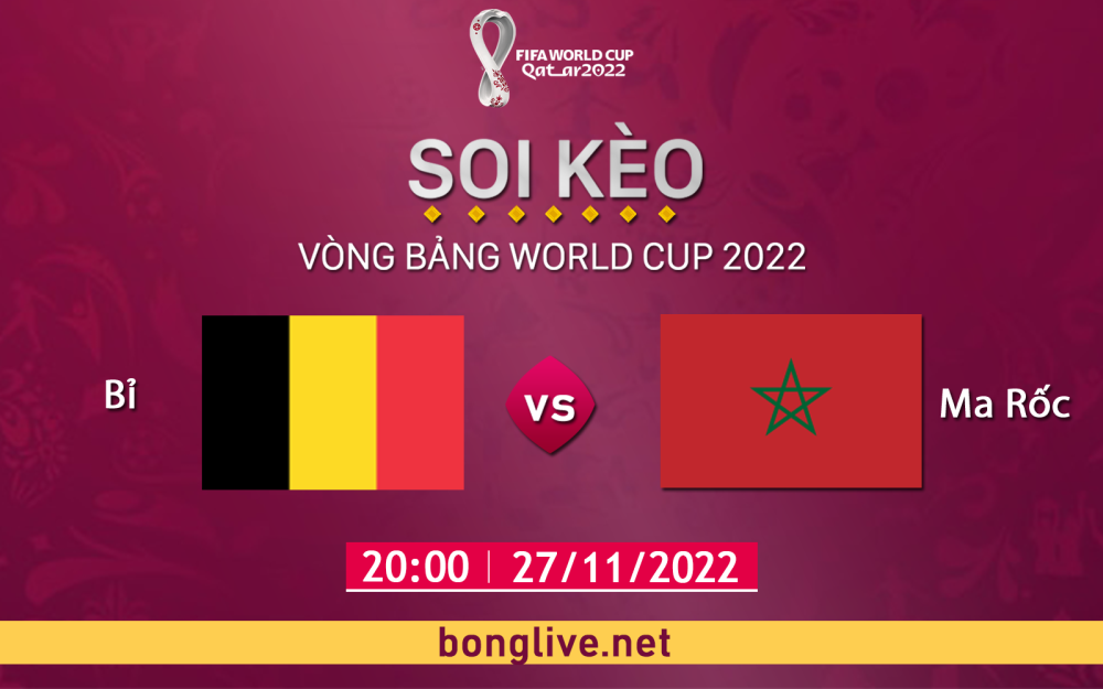 Nhận định, soi kèo Bỉ vs Ma Rốc, 20h00 ngày 27/11 - Bảng F World Cup Qatar 2022