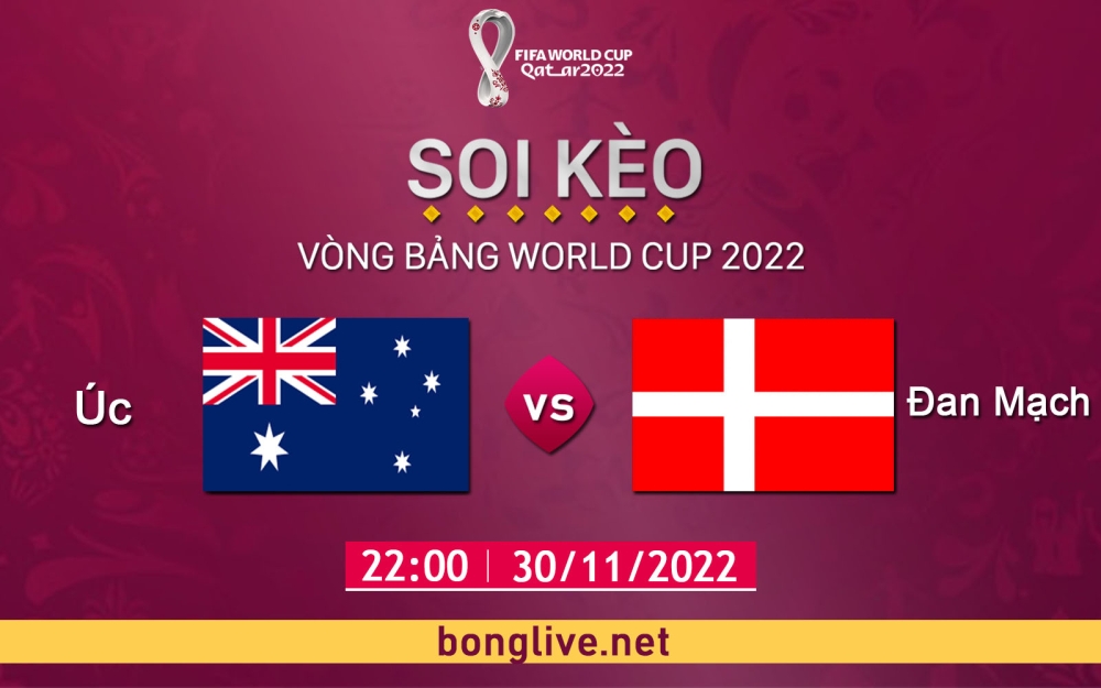 Nhận định, soi kèo Úc vs Đan Mạch, 22h00 ngày 30/11 - Bảng D World Cup Qatar 2022