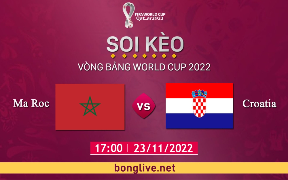 Cá cược, soi kèo phạt góc Maroc vs Croatia, 17h00 ngày 23/11/2022- Bảng F World Cup 2022