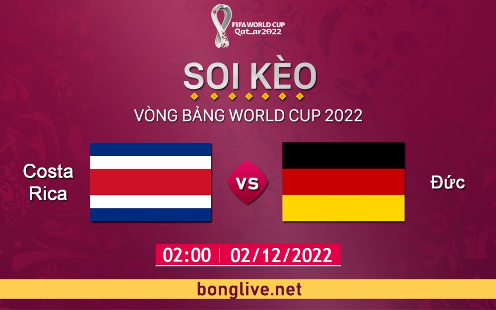 Nhận định, soi kèo Costa Rica vs Đức, 02h00 ngày 02/12 - Bảng E World Cup Qatar 2022