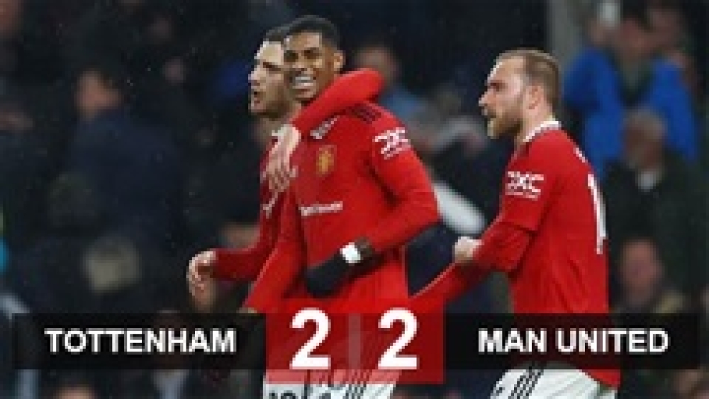 Kết quả Tottenham 2-2 MU: Quỷ đỏ rơi chiến thắng