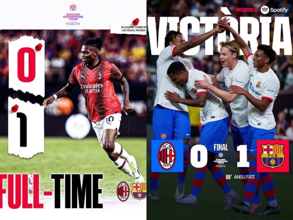 AC Milan 0-1 Barcelona – Highlights trận giao hữu
