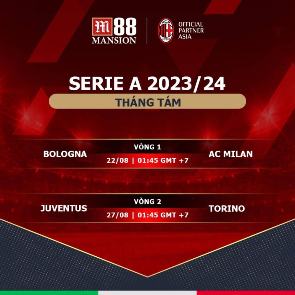 Đội hình dự kiến – AC Milan gặp Bologna ở trận mở màn Serie A