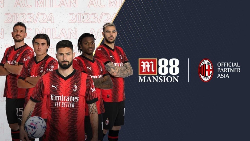 M88 Mansion đánh dấu 2 năm là đối tác với đội bóng nổi tiếng của Ý AC Milan