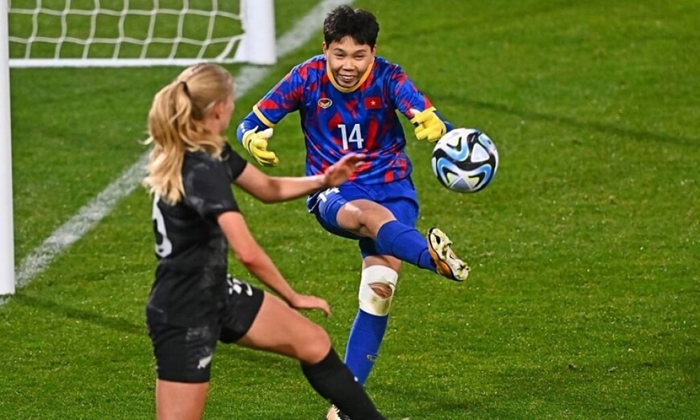 Thủ môn Kim Thanh được chấm điểm cao nhất trong trận New Zealand