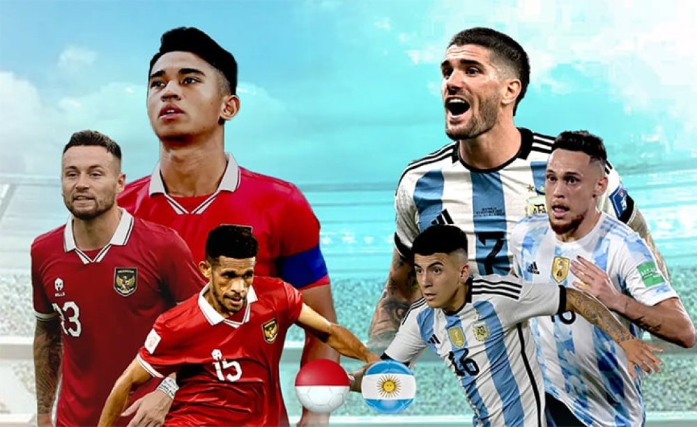 Lịch thi đấu bóng đá hôm nay: Indonesia vs Argentina