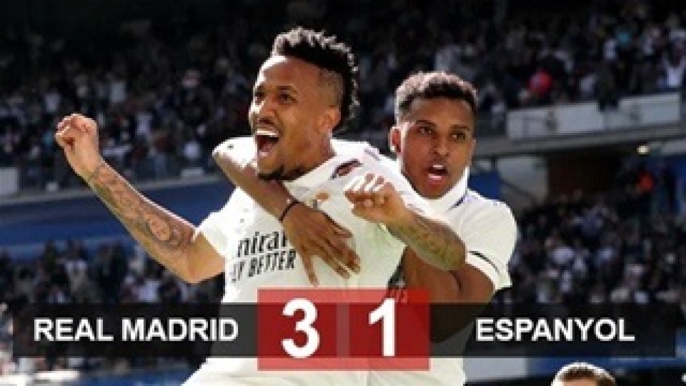 Kết quả Real Madrid 3-1 Espanyol: Màn ngược dòng mãn nhãn