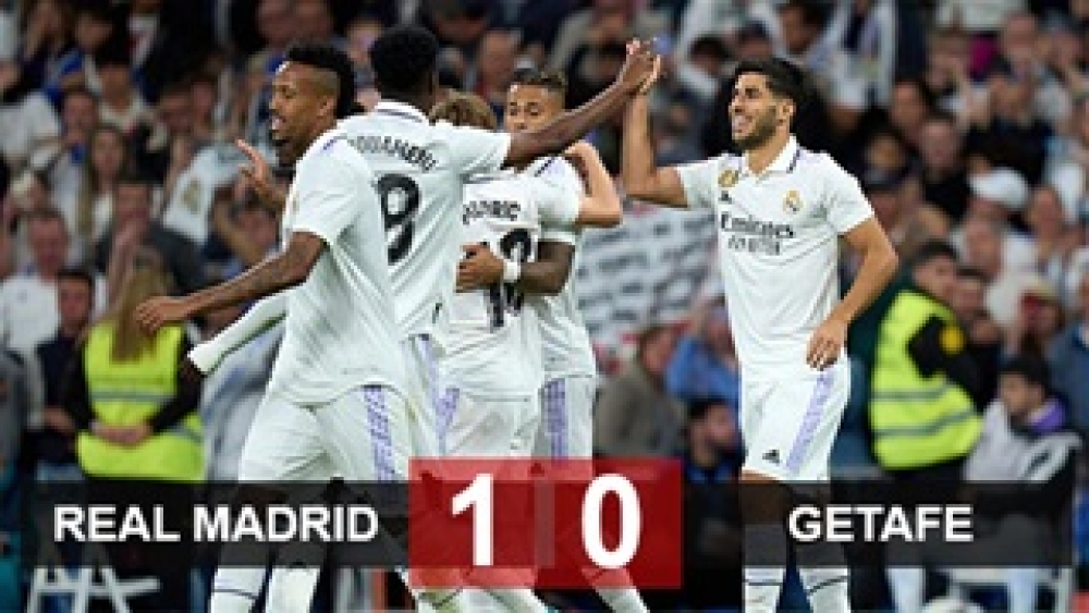Kết quả Real Madrid 1-0 Getafe: Chạy đà cho màn tái đấu Man City