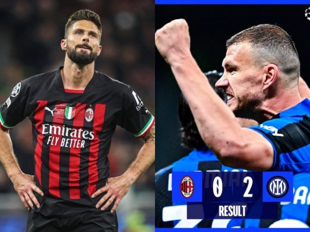Kết quả AC Milan 0-2 Inter – Bán kết Champions League